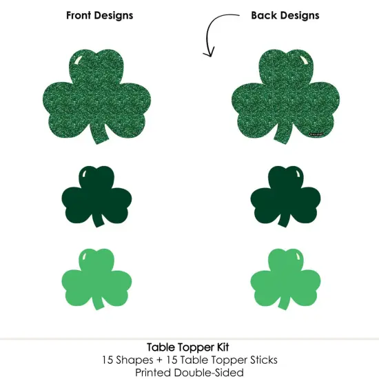 Big Dot of Happiness St. Patrick's Day - Saint Paddy's Day Party Centerpiece Sticks - Table Toppers - Set of 15 {6}