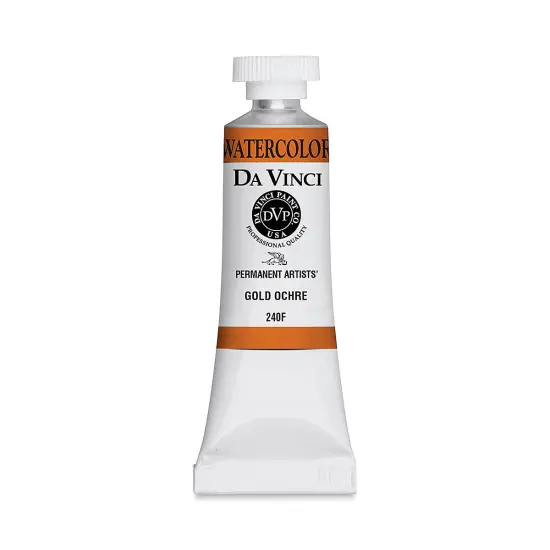 Da Vinci Artists' Permanent Watercolor - Gold Ochre, 15 ml tube {1}