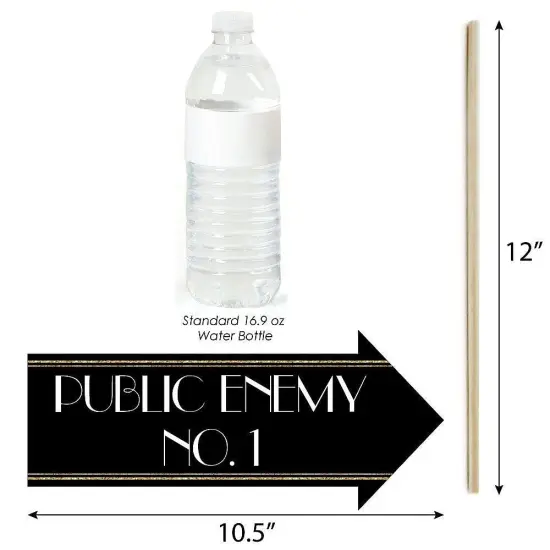 Big Dot of Happiness Funny Roaring 20's - Twenties Art Deco Jazz Photo Booth Props Kit - 10 Piece {4}