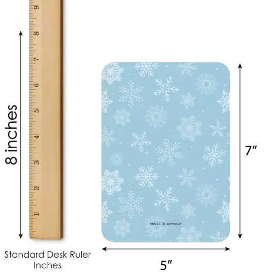 Big Dot of Happiness Winter Wonderland - Bingo Cards and Markers - Snowflake Holiday Party and Winter Wedding Bingo Game - Set of 18 {6}