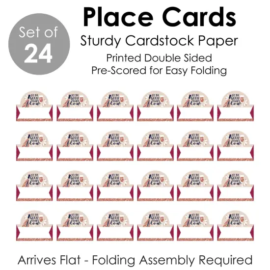 Big Dot of Happiness But First, Wine - Wine Tasting Party Tent Buffet Card - Table Setting Name Place Cards - Set of 24 {7}