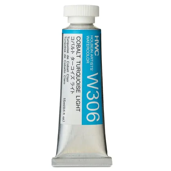 Holbein Artists' Watercolor - Cobalt Turquoise Light, 15 ml tube {2}