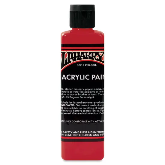 Alpha6 Alphakrylic Acrylic Paint - Vermilion, 8 oz {1}