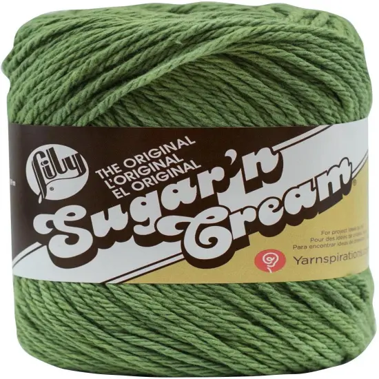 Lily Sugar'N Cream Sage Green Yarn - 6 Pack of 71g/2.5oz - Cotton - 4 Medium (Worsted) - 120 Yards - Knitting/Crochet {2}