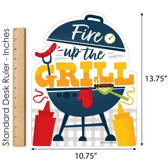 Big Dot of Happiness Fire Up the Grill - Outdoor Lawn Sign - Summer BBQ Picnic Party Yard Sign - 1 Piece {6}