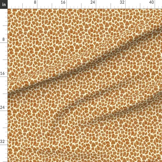 Various Fabrics by the Yard or Fat Quarter Giraffe Spots Hide Zoo Safari Brown Animal Print Pattern Look Africa Inspired Custom Printed Fabric by Spoonflower {1}