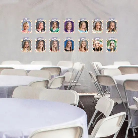 Big Dot of Happiness Groovy Grad - 8 x 10 inches K-12 School Photo Holder - DIY Hippie Graduation Party Decor - Picturific Display {4}