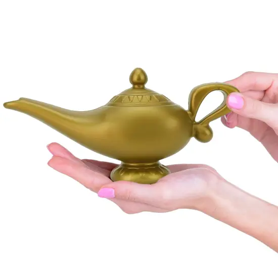 Arabian Genie Oil Lamp - Aladdin's Gold Magic Genie Lamp Costume Accessory - 1 Piece {2}