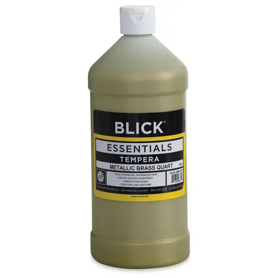Blick Essentials Tempera - Brass (Metallic), Quart {2}