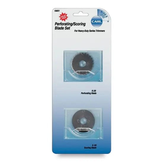 Carl Heavy Duty Trimmer - Perforating and Scoring Blade Set of 2 {1}