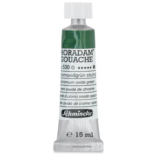 Schmincke Horadam Artist Gouache - Chromium Oxide Green, 15 ml tube {1}
