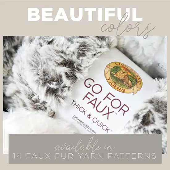 (Pack of 3) Lion Brand Go For Faux Thick & Quick Yarn-Mink {3}