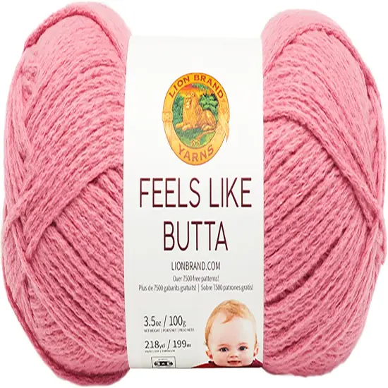 (3 Pack) Lion Brand Yarn Feels Like Butta Yarn, Dusty Pink {3}