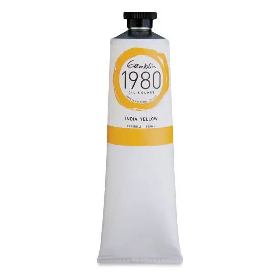 Gamblin 1980 Oils - India Yellow, 150 ml tube {2}