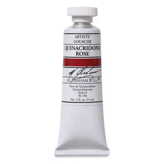 M. Graham Artists' Gouache - Quinacridone Rose, 15 ml tube {1}