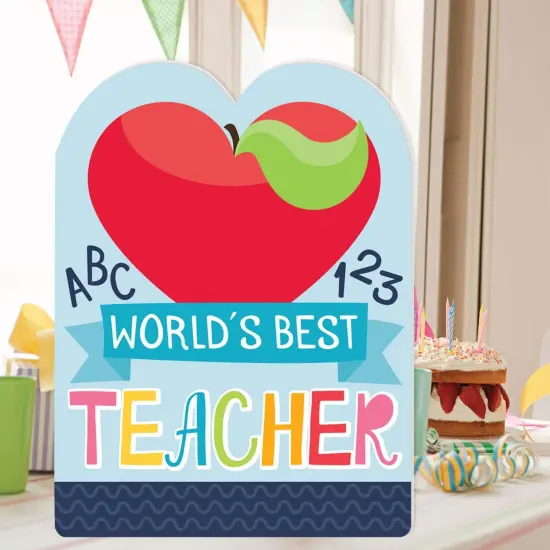 Big Dot of Happiness Teacher Appreciation - First Day of School Giant Greeting Card - Big Shaped Jumborific Card {3}