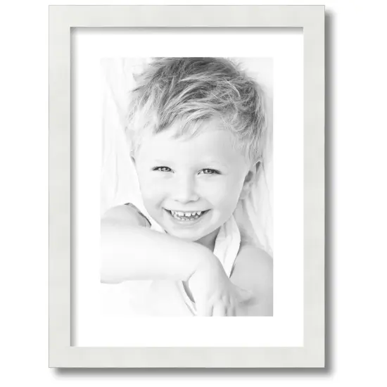 ArtToFrames Collage Photo Picture Frame with 1 - 10x15 inch Openings, Framed in White with Over 62 Mat Color Options and Regular Glass (CSM-3966-1402) {1}