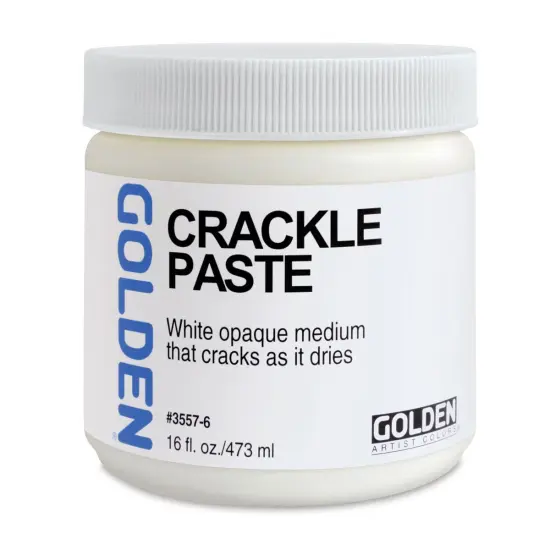 Golden Crackle Paste - 16 oz jar {2}