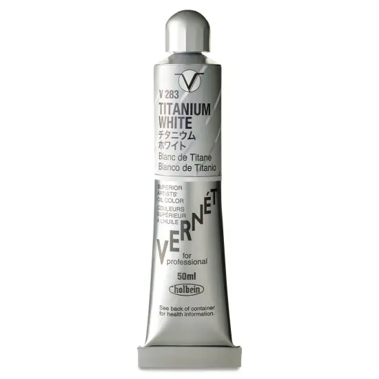 Holbein Vern&eacute;t Superior Artists' Oil Color - Titanium White, 50 ml tube {1}