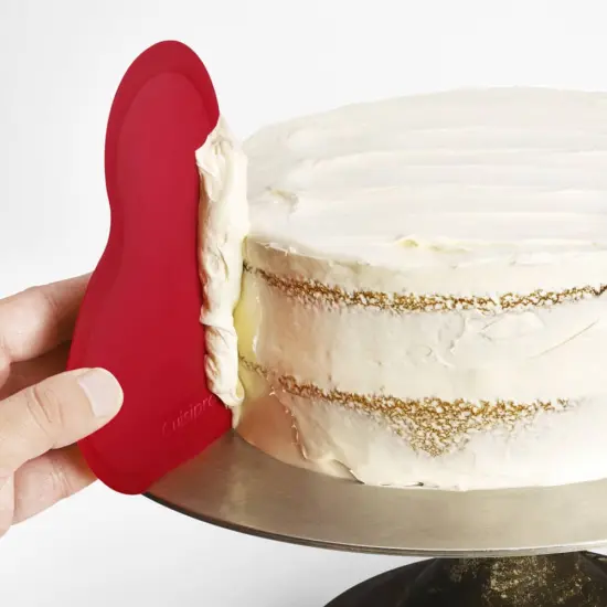 Cuisipro Flexible Silicone Bowl Scraper Cake Icing Decorator Red {5}