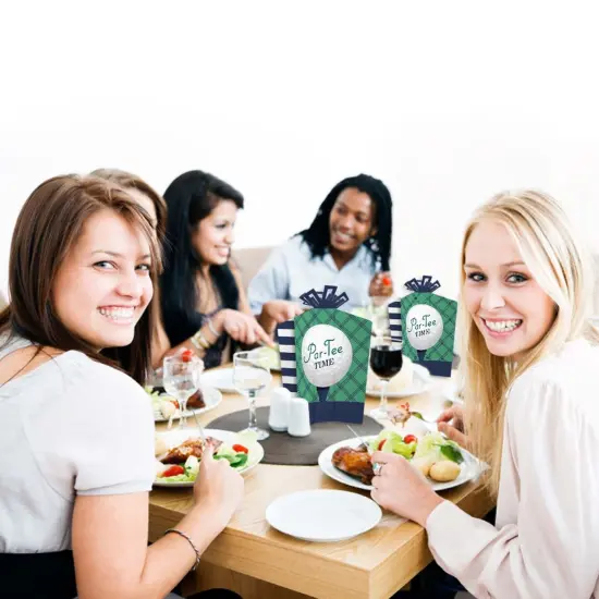 Big Dot of Happiness Par-Tee Time - Golf - Table Decorations - Birthday or Retirement Party Fold and Flare Centerpieces - 10 Count {7}