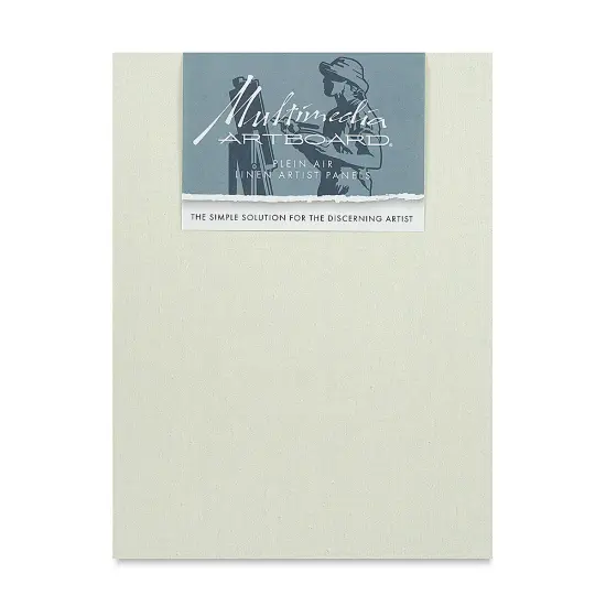 Multimedia Artboard Plein Air Claessens Linen Artist Panel - 9" x 12", 13 DP, Pkg of 3 {1}