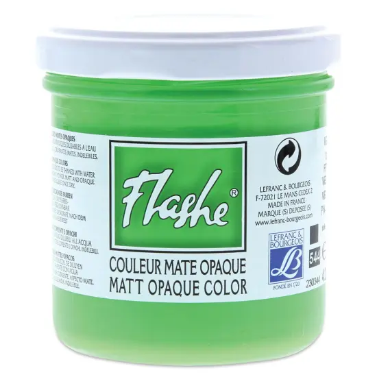 Lefranc & Bourgeois Flashe Vinyl Paint - Spring Green, 125 ml jar {1}