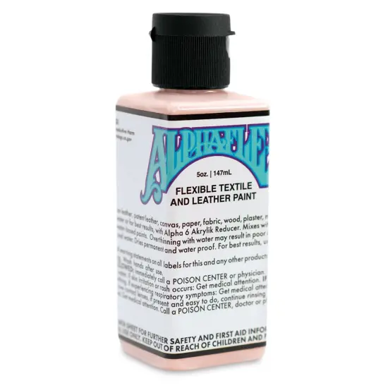 Alpha6 AlphaFlex Textile and Leather Paint - Raspberry Sherbet, 147 ml, Bottle {1}