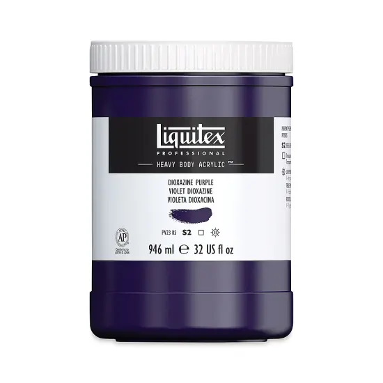 Liquitex Heavy Body Artist Acrylics - Dioxazine Purple, 32 oz Jar {1}