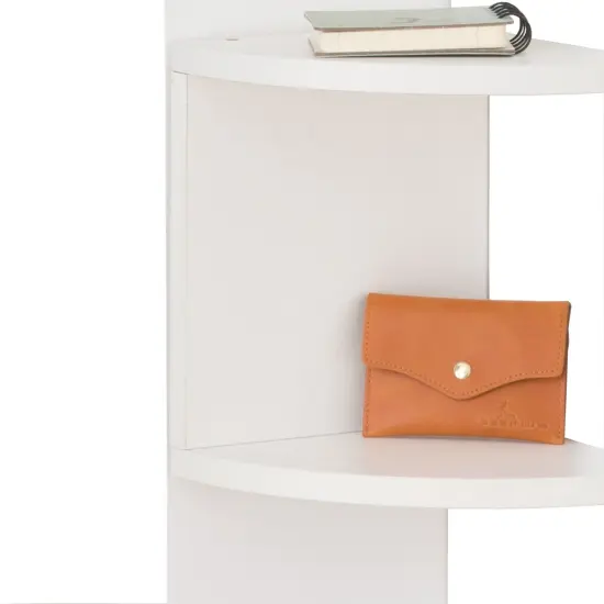 5 Tier Wall Mount Corner Shelf Black {9}