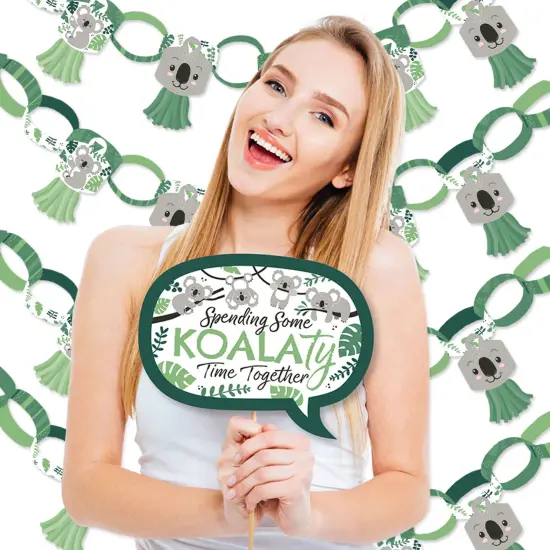 Big Dot of Happiness Koala Cutie - Banner and Photo Booth Decorations - Bear Birthday Party and Baby Shower Supplies Kit - Doterrific Bundle {3}