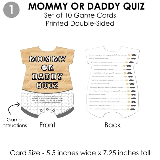 Big Dot of Happiness Bump, Set, Spike - Volleyball - 4 Baby Shower Games - 10 Cards Each - Gamerific Bundle {6}