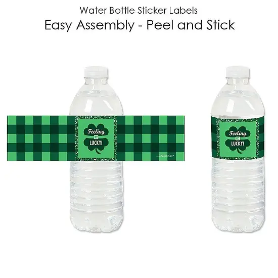 Big Dot of Happiness St. Patrick's Day - Saint Paddy's Day Party Water Bottle Sticker Labels - Set of 20 {3}