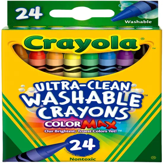 Multipack of 12 - Crayola Washable Crayons-24/Pkg {2}