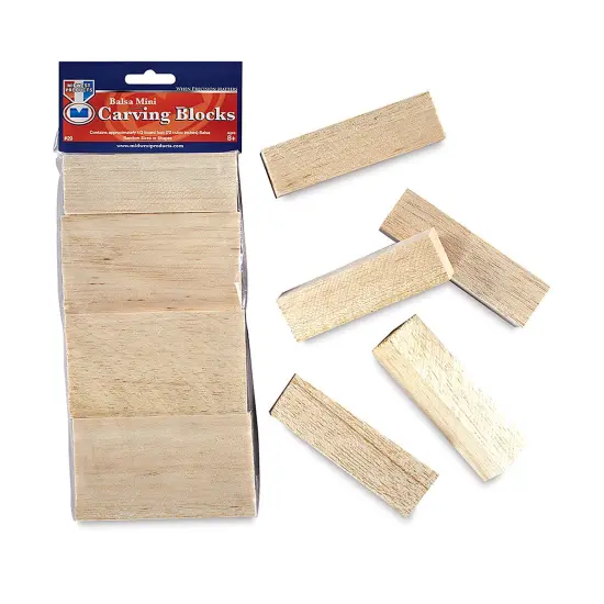 Midwest Products Mini Carving Block Bag - Balsa Wood Assortment {2}