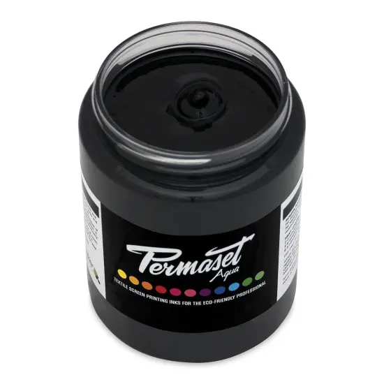 Permaset Aqua Fabric Ink - Supercover Black, 300 ml {1}