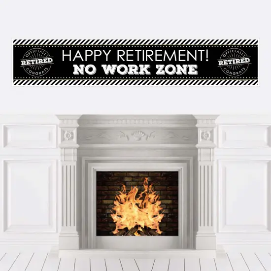 Big Dot of Happiness Happy Retirement - Retirement Party Decorations Party Banner {6}