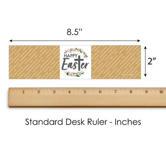 Big Dot of Happiness Religious Easter - Christian Holiday Party Water Bottle Sticker Labels - Set of 20 {6}