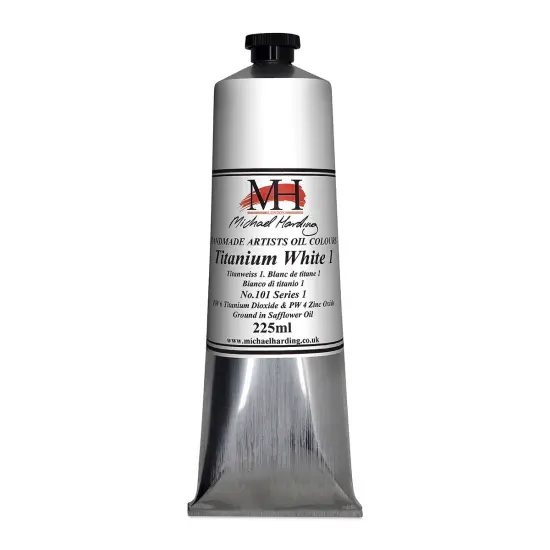 Michael Harding Artists Oil Color - Titanium White No. 1, 225 ml tube {2}