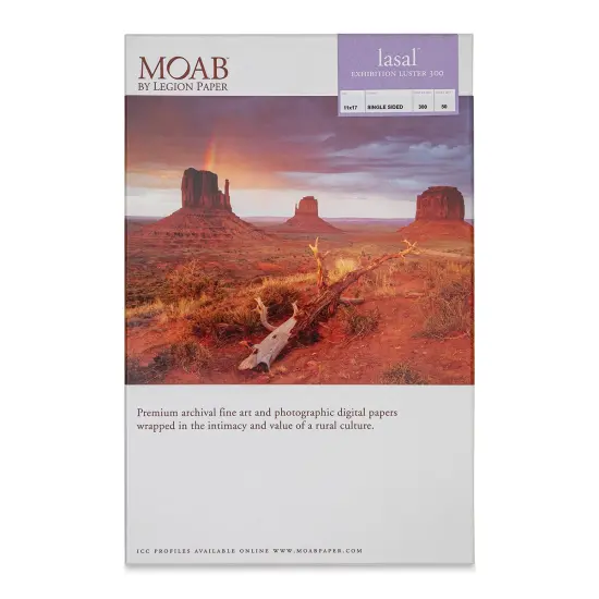 Legion Moab Lasal Exhibition Lusters - 11" x 17", White, Pkg of 50 {1}