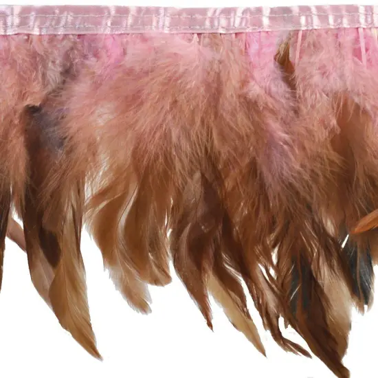 Belagio Feather Trim, 9" Wide, 10-Yard Bolt, Pink {1}
