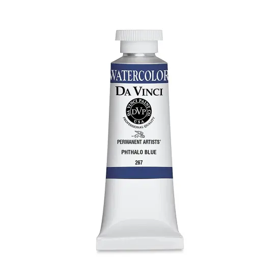 Da Vinci Artists' Permanent Watercolor - Phthalo Blue, 37 ml tube {1}
