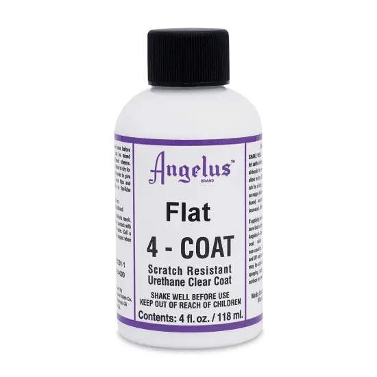 Angelus 4-Coat Urethane Clear Coat - Flat, 4 oz, Bottle {1}
