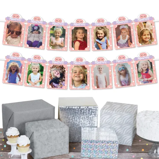 Big Dot of Happiness Pajama Slumber Party - DIY Girls Sleepover Birthday Party Decor - Picture Display - Photo Banner {3}