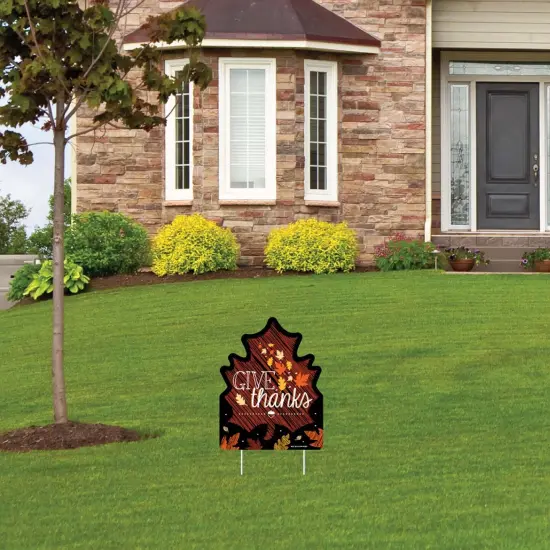 Big Dot of Happiness Give Thanks - Outdoor Lawn Sign - Thanksgiving Party Yard Sign - 1 Piece {4}