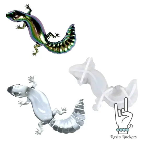 3D Gecko Mold for UV and Epoxy Resin Art {1}