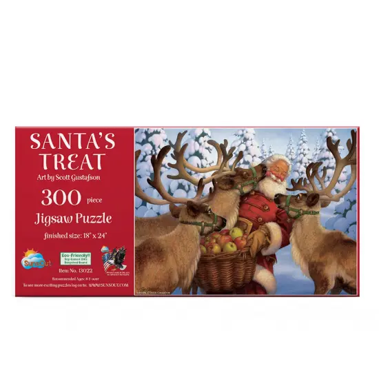 Sunsout Santa's Treat 300 pc Christmas Jigsaw Puzzle 13022 {4}