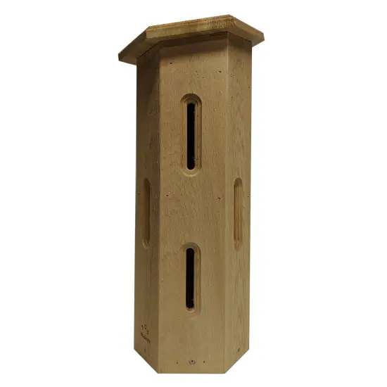 A-T-Z Woodcrafts Handcrafted Hexagonal Cedar Butterfly House 22.5 inch {1}