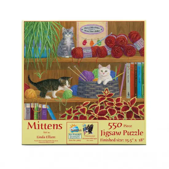 Sunsout Mittens 550 pc Jigsaw Puzzle 31607 {4}