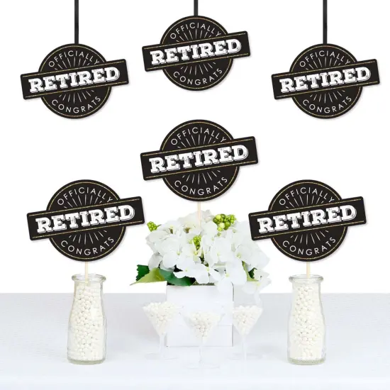 Big Dot of Happiness Happy Retirement - Decorations DIY Retirement Party Essentials - Set of 20 {1}